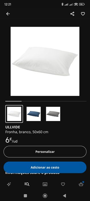 Conjunto de lençóis solteiro Ikea - novos (2 lençois + 2 fronhas)