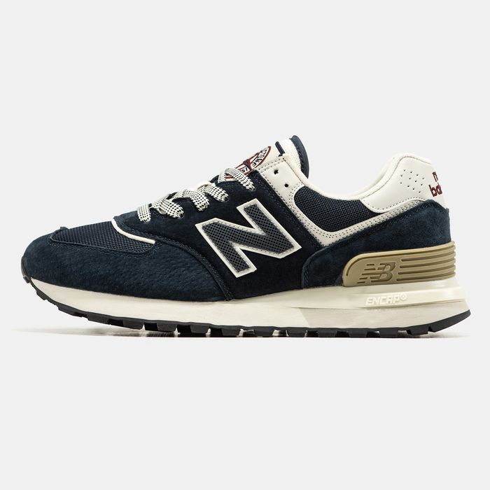 Кросівки  New Balance x Stone Island Navy/Beige premium