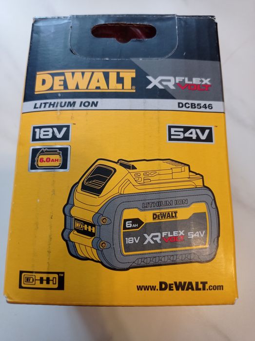 Акумулятор  DeWalt 6 AH, DCB-546, XR Flex volt.