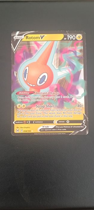 Pokemon Rotom V 058/196 Lost Origin ENG