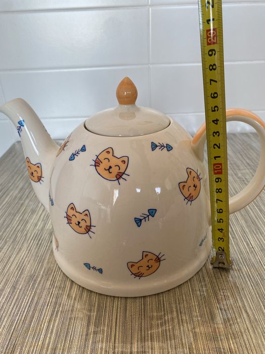 Blue de chá pintado à mâo