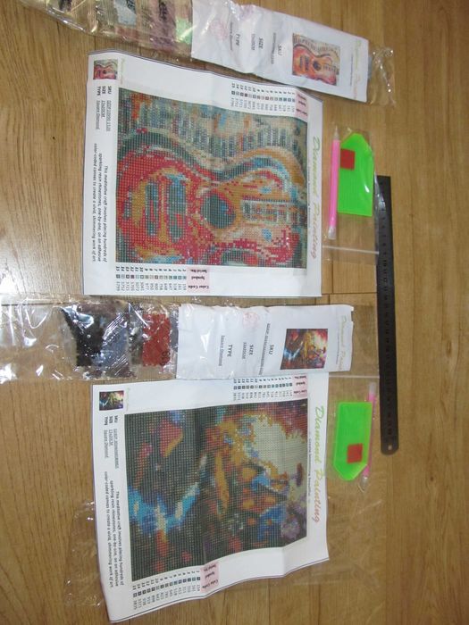 Алмазка Картина Мозаїка Гітара Пейзаж