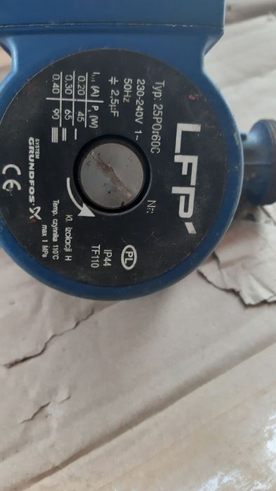 pompa c.o. grundfos lfp 25por60c 90watt  +gwarancja