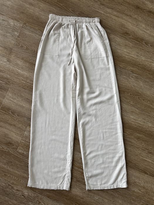 Spodnie lniane XS spodnie damskie letnie