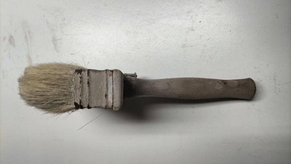 Pędzle malarske ławkowiece z PRL