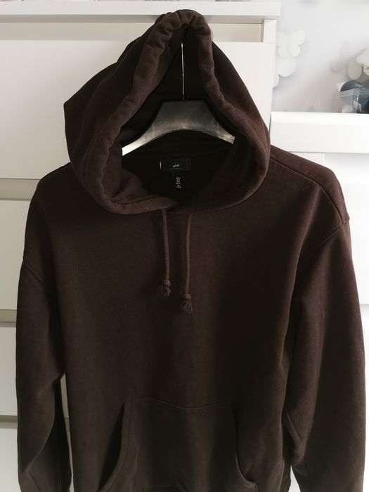 H&M Relaxed Fit  czekoladowa bluza z kapturem S/M/L