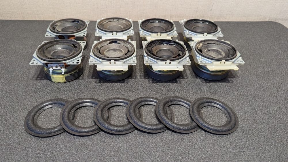 Замена подвесов Panasonic cobra RX DT-75 ремонт динамиков EAS8PL159А