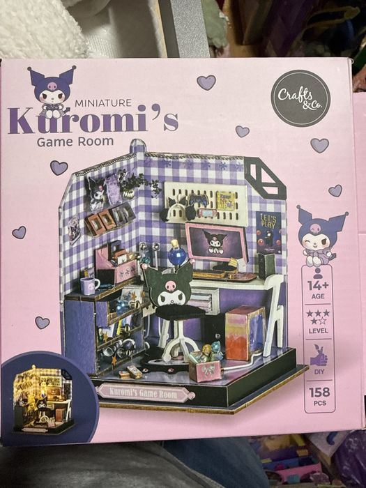 Miniaturowy domek kuromi do zlozenia