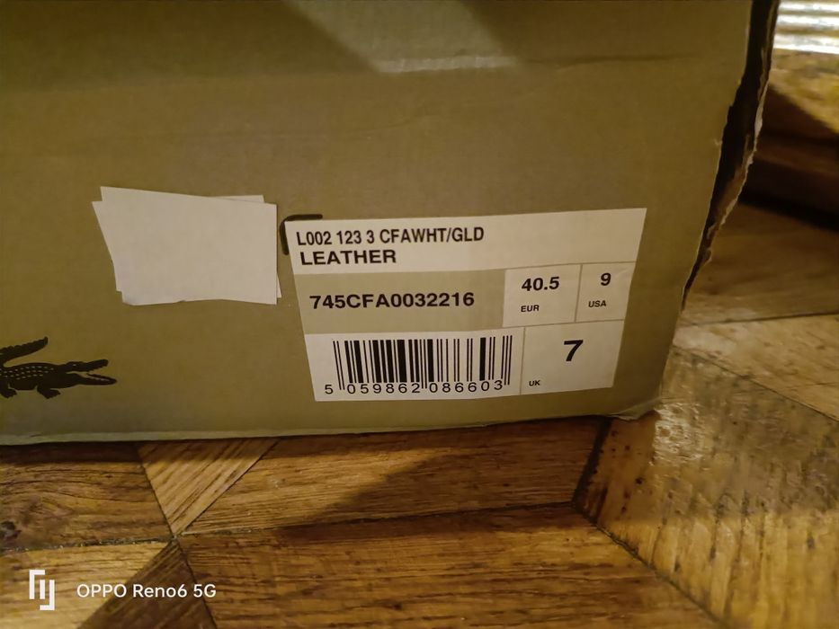Lacoste Sneakersy  Biały rozmiar 40.5
