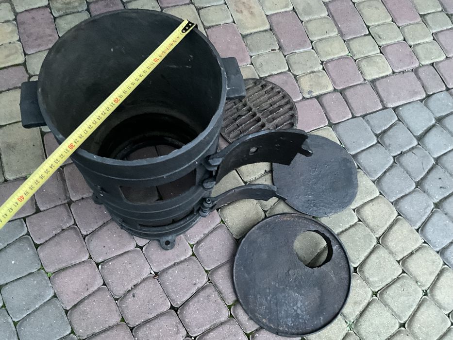 Чугунна буржуйка армійська 57