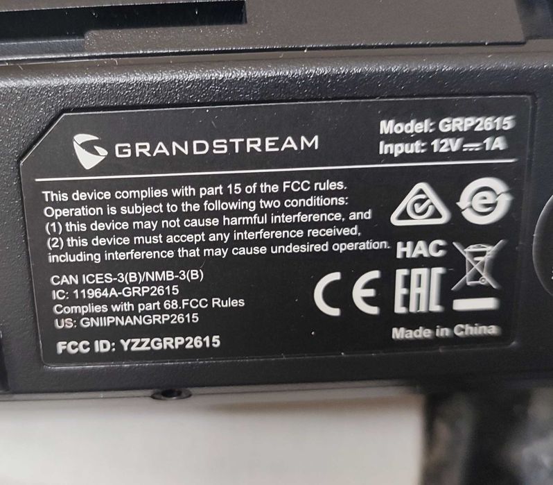 IP телефон Grandstream GRP2615 та GRP2612