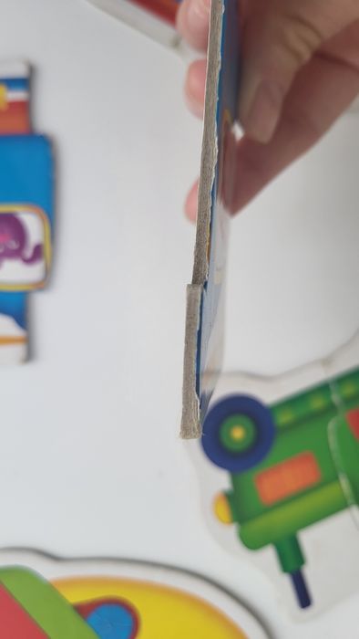 Пазли вкладиші дерев"яні. Пазли з двох частин  "Транспорт"