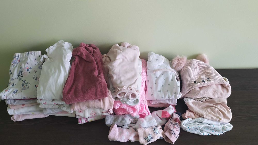 Zestaw ubranek dla dziewczynki rozmiar 62