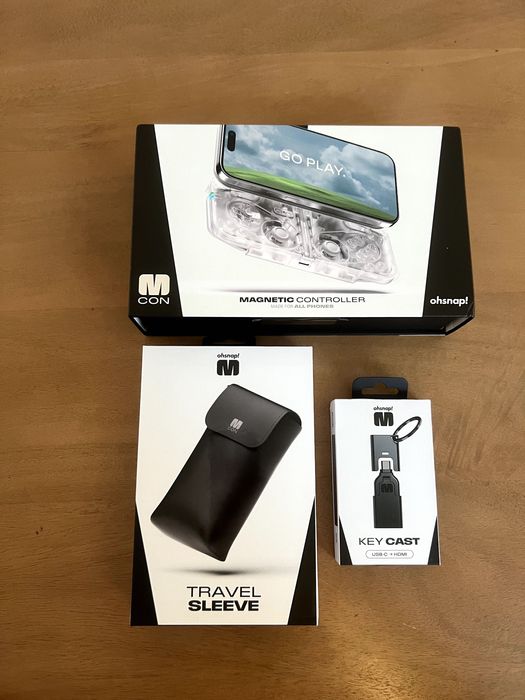 MCon Ohsnap Transparente, Selado + Extras, Comando Portátil Smartphone