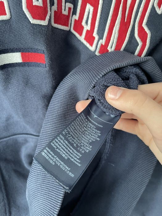 Худі Tommy Jeans Big Logo / Темно-синє худі Томмі Хілфігер