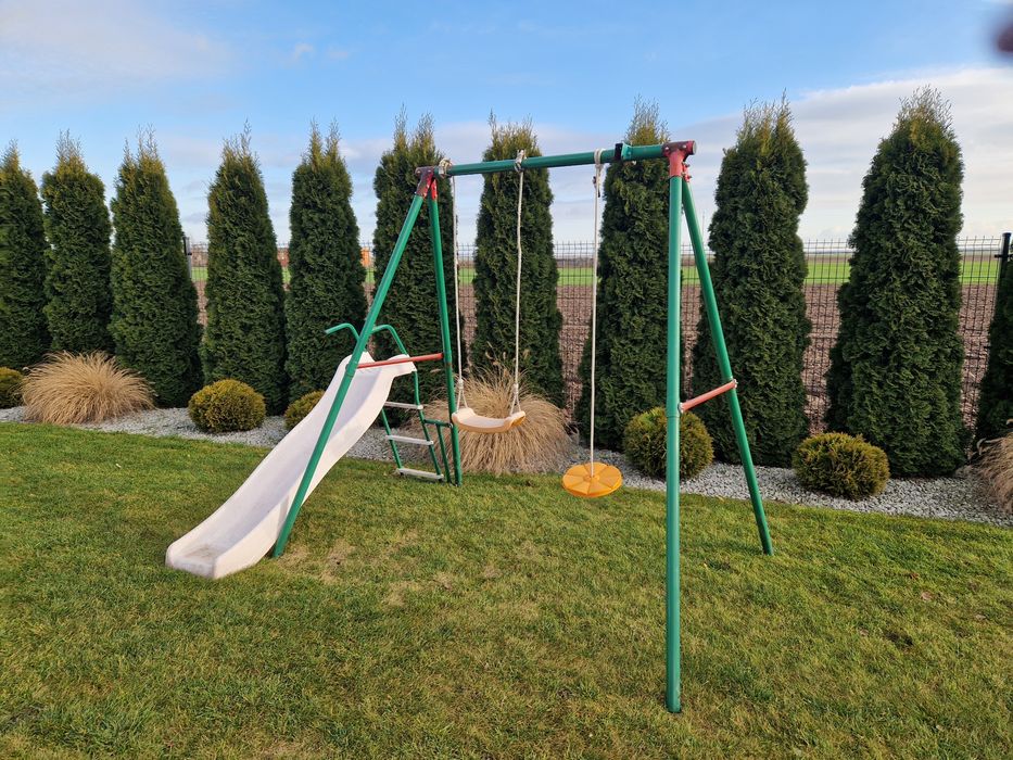 Huśtawka  zjeżdżalnia  ogrodowa