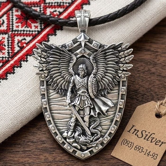 Срібна ладанка 925 чоловіча підвіска | Серебряная мужская кулон 925