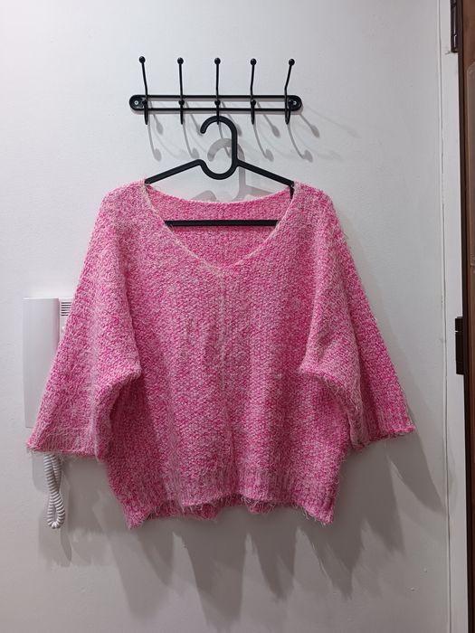 Sweter damski różowy r.M