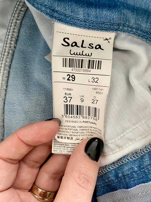 Calças jeans claras Salsa push in