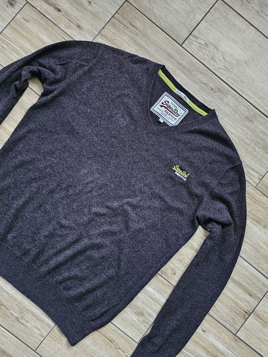 sweter SUPERDRY Japan Cashmere Blend kaszmirowy r. L - jak NOWY