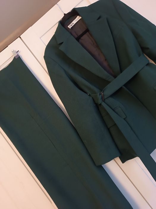 Zara garnitur butelkowa zieleń rozmiar S