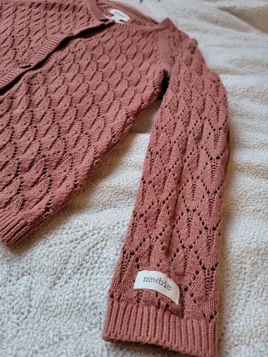Newbie Kappahl sweter sweterek kardigan rose brown roz. 98 / 104
