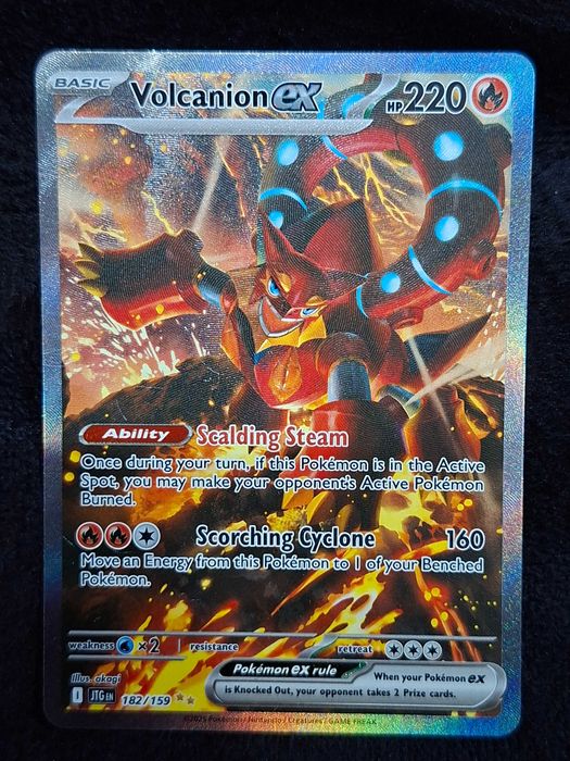 Jak NOWA karta Pokemon Volcanion EX 182/159 TCG Journey Together Gogw   OLX.pl