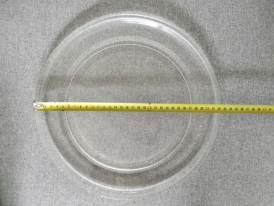 Prato de micro-ondas universal em vidro — 32 cm