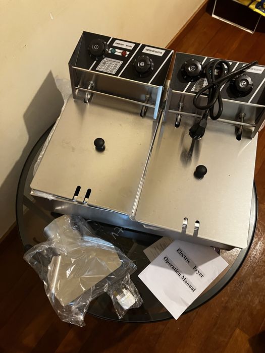 Fritadeira VEVOR Double Deep Fat Fryer Large 5000W