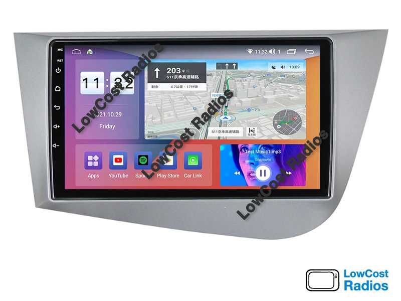Auto Rádio 2DIN 9" SEAT LEON E SEAT ALTEA • Android 15 | CARPLAY • ANDROID AUTO