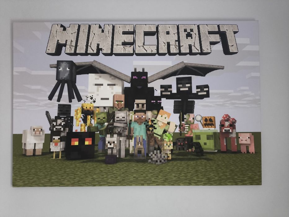 Minecraft obraz na płutnie 120x80