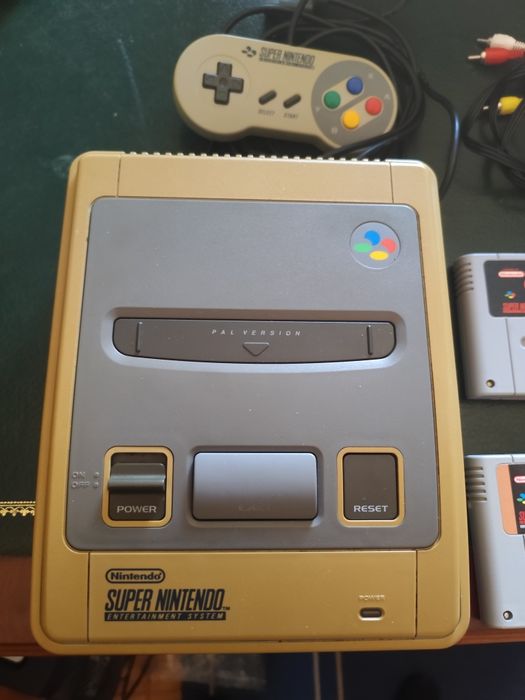 Super nintendo comando e 3 jogos