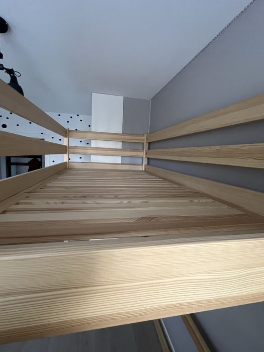 Lóżko drewniane na antresoli N-wood