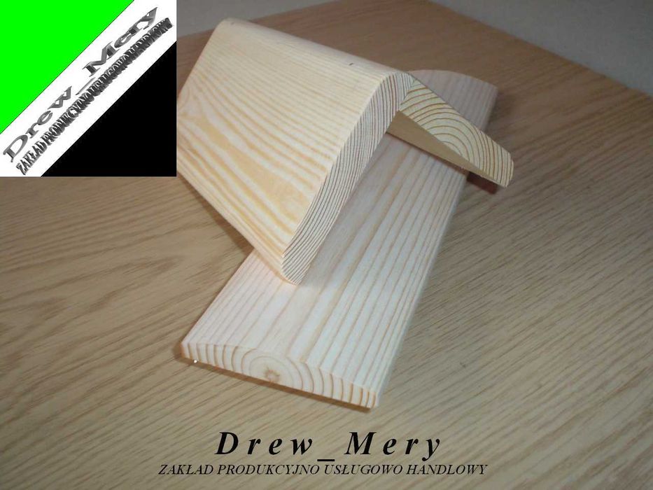 Listwa Maskująca Półokrągła 17x95 / Deska Elewacyjna Podbitka Szalówka