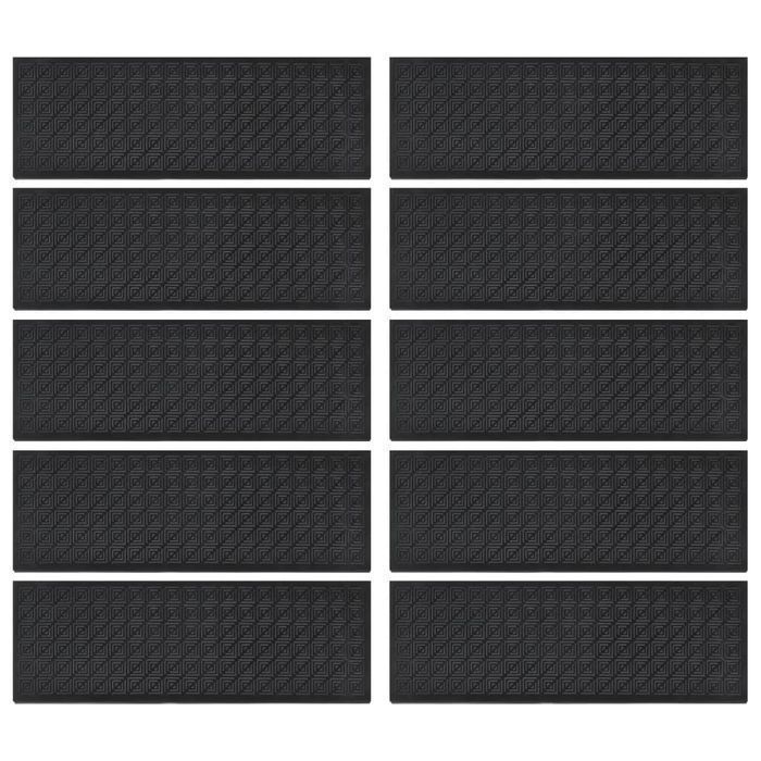 Vidaxl Nakładki Na Schody, 10 Szt., 25X75 Cm, Gumowe
