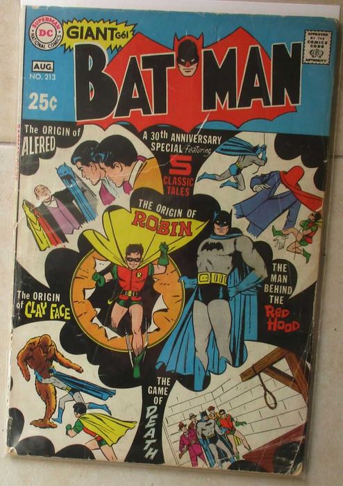 1969 Batman #213 - Robin, Joker - DC comics