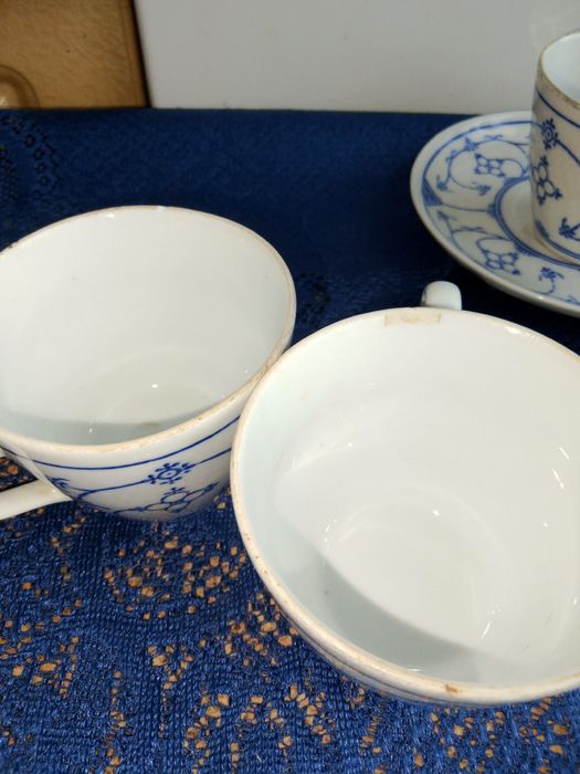 Zestaw porcelanowy wzór słomkowy