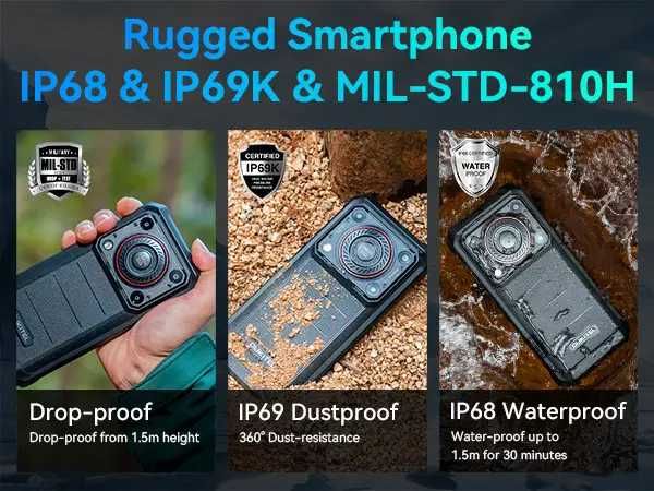 Смартфон Oukitel WP36 8/128Gb Black Громкий динамик 128Дб NFC 10600mAh