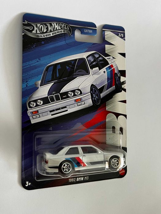 Hot Wheels 1992 BMW M3 E30 Silver Series Premium