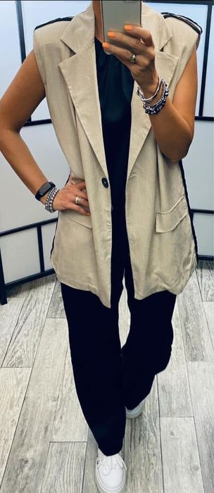 Butik włoska kamizelka poduszki nowa kolekcja one size