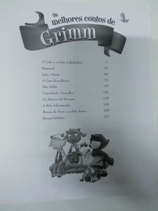 Livro infantil - Os melhores contos de Grimm