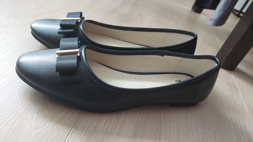 Baleriny damskie czarne  rozm. 39