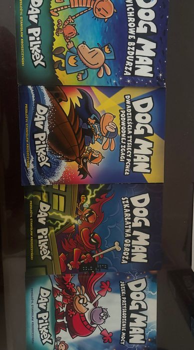 Dog Man książka komiks dla dzieci - 4 szt