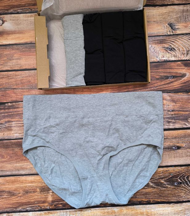 5 pak Majtki damskie wysoki stan bawełniane 3XL