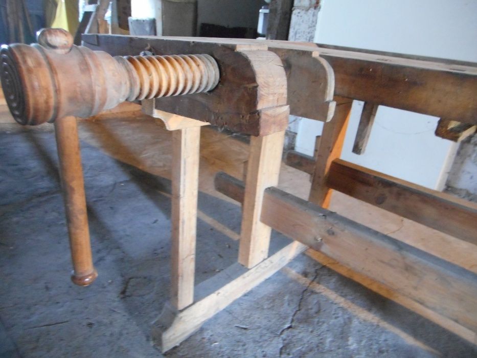 stół stolarski antyk zabytek ciesielski warsztat strugnica vintage