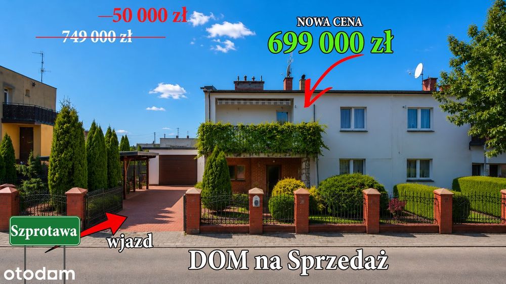 Wyjątkowy Dom z Ogrodem Garażem i PIWNICĄ – Szprotawa