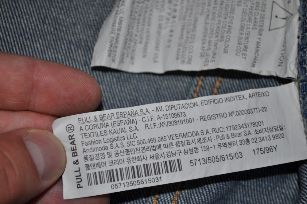 Pull & bear стильная джинсовка куртка джинсовая