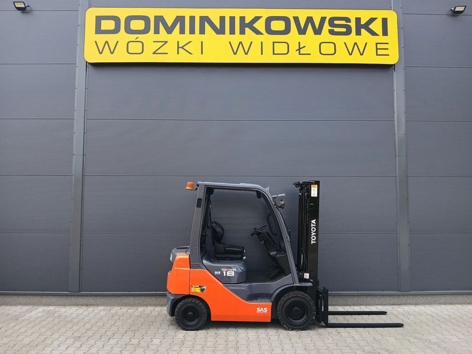 Toyota 02-8FDF18  wózek widłowy 2018R. DIESEL duplex kabina 1/2 WYNAJEM SPRZEDAŻ SERWIS