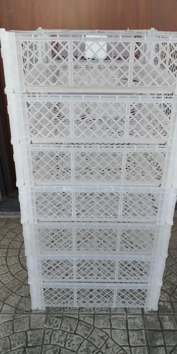 7 caixotes 50,5 cm X 40 cm X 12 cm
