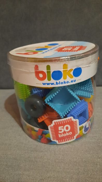 Klocki konstrukcyjne jeżyki Bloko 50 el.